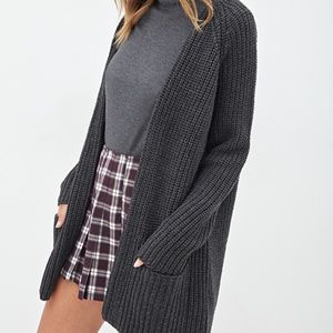 Forever 21 Sweaters - Forever 21 Gray Knit Long Cardigan Forever 21 Sweaters - Forever 21 Gray Knit Long Cardigan